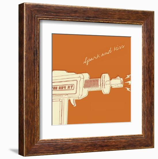 Lunastrella Raygun No. 1 (square)-John W^ Golden-Framed Art Print