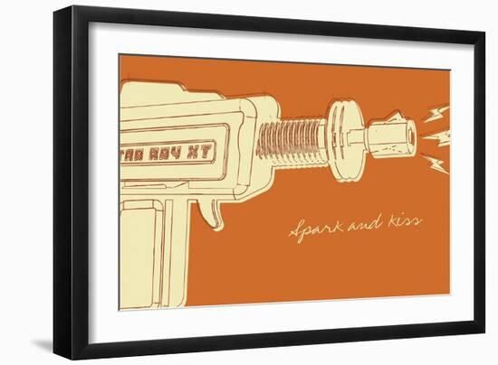 Lunastrella Raygun No. 1-John W Golden-Framed Giclee Print