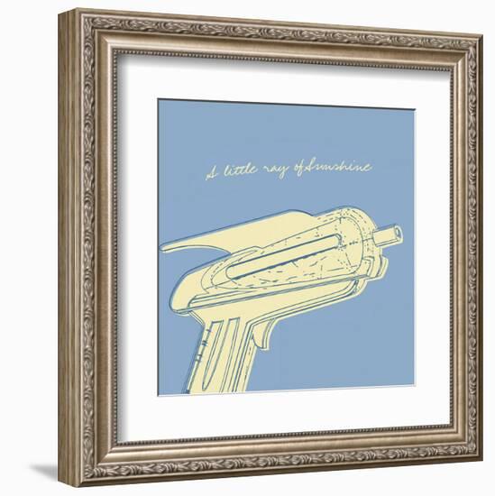 Lunastrella Raygun No. 2 (square)-John W^ Golden-Framed Art Print