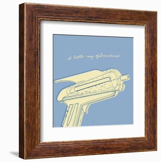 Lunastrella Raygun No. 2 (square)-John W^ Golden-Framed Art Print