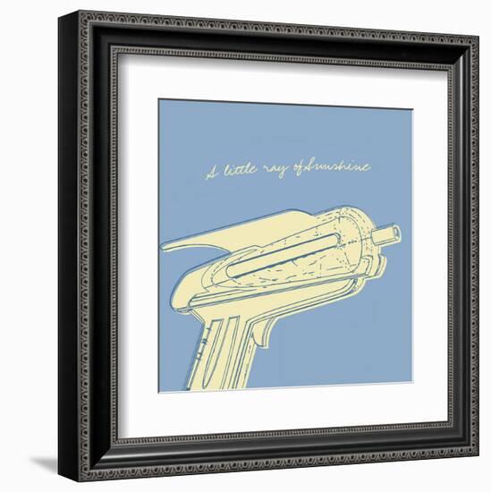 Lunastrella Raygun No. 2 (square)-John W^ Golden-Framed Art Print