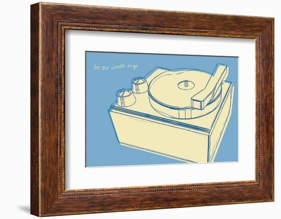 Lunastrella Record Player-John Golden-Framed Art Print