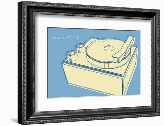 Lunastrella Record Player-John Golden-Framed Art Print