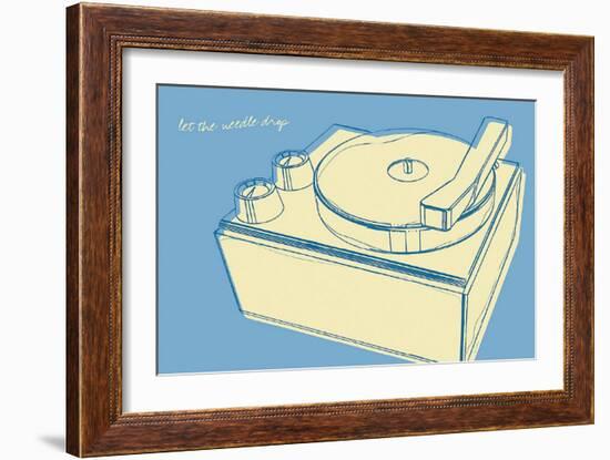 Lunastrella Record Player-John Golden-Framed Art Print