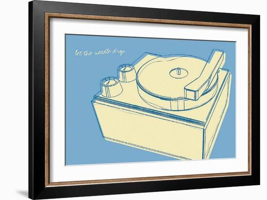 Lunastrella Record Player-John Golden-Framed Art Print
