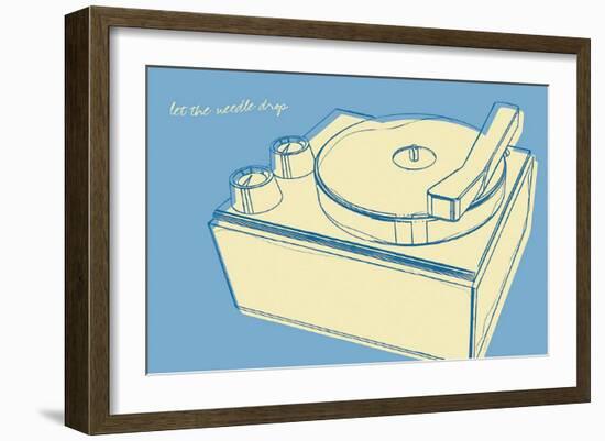 Lunastrella Record Player-John Golden-Framed Art Print