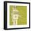Lunastrella Robot No. 1 (square)-John W^ Golden-Framed Art Print
