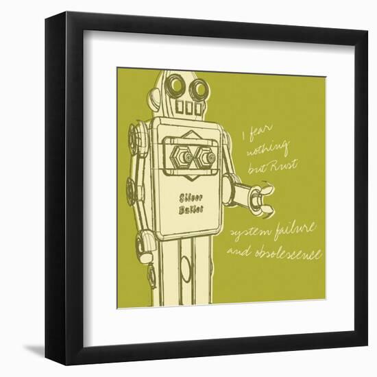 Lunastrella Robot No. 1 (square)-John W^ Golden-Framed Art Print