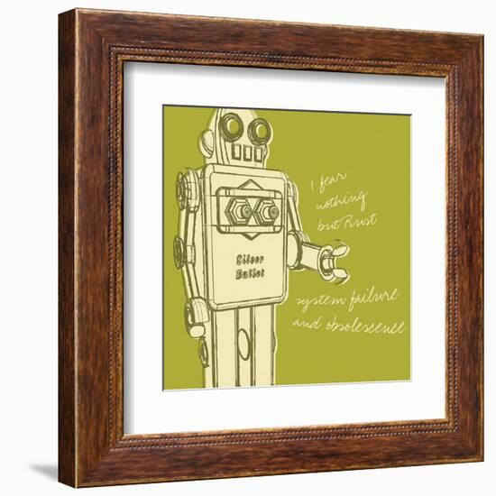 Lunastrella Robot No. 1 (square)-John W^ Golden-Framed Art Print