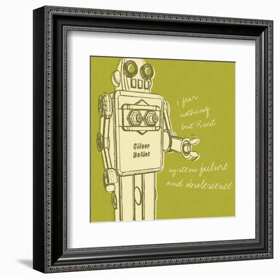 Lunastrella Robot No. 1 (square)-John W^ Golden-Framed Art Print