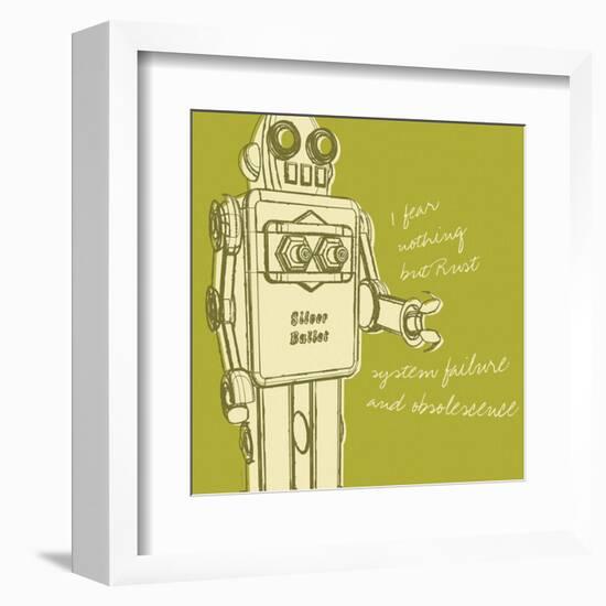 Lunastrella Robot No. 1 (square)-John W^ Golden-Framed Art Print