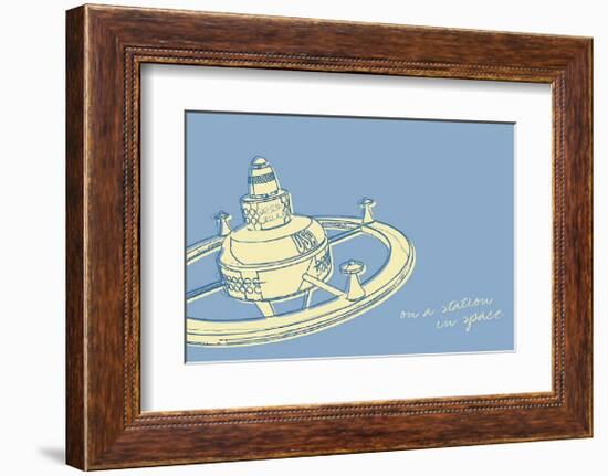 Lunastrella Space Station-John Golden-Framed Giclee Print