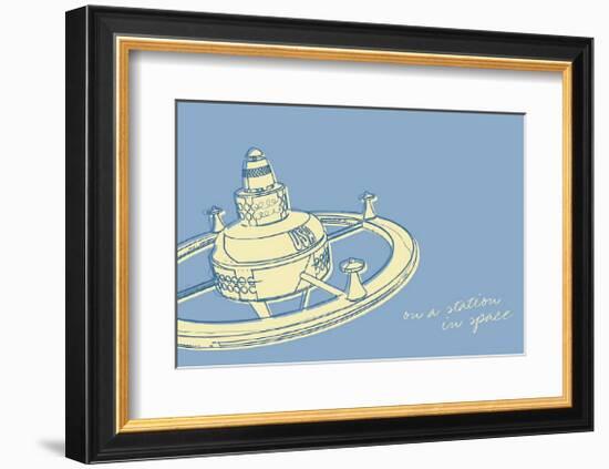 Lunastrella Space Station-John Golden-Framed Giclee Print