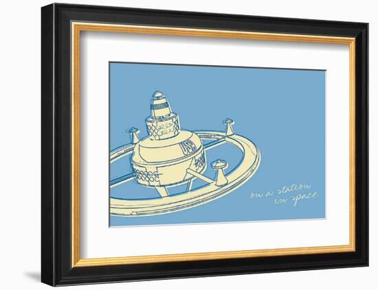 Lunastrella Space Station-John Golden-Framed Art Print