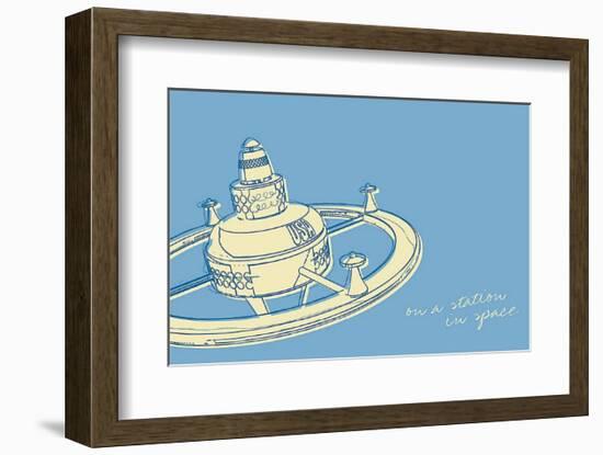 Lunastrella Space Station-John Golden-Framed Art Print