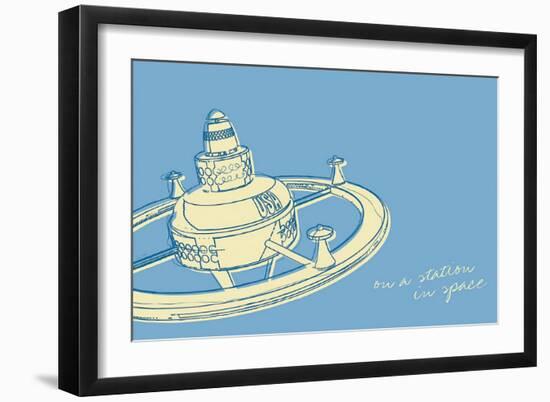 Lunastrella Space Station-John Golden-Framed Art Print