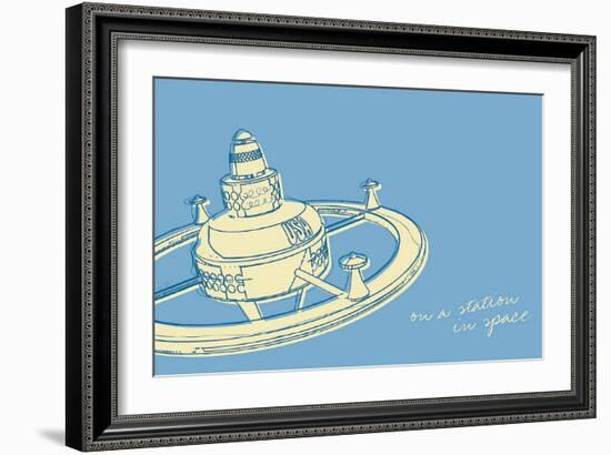 Lunastrella Space Station-John Golden-Framed Art Print