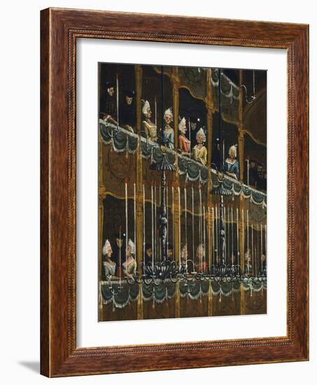 Lunch at San Beneto Theatre Offered by Doge in Honor of Princes of North, Venice-Gabriel Bella-Framed Giclee Print