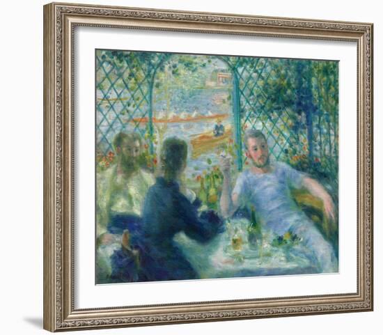 Lunch at the Restaurant Fournaise (The Rowers’ Lunch), 1875-Pierre-Auguste Renoir-Framed Art Print