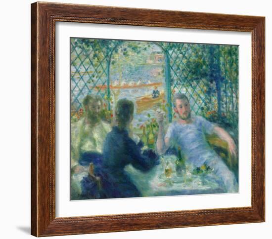 Lunch at the Restaurant Fournaise (The Rowers’ Lunch), 1875-Pierre-Auguste Renoir-Framed Art Print
