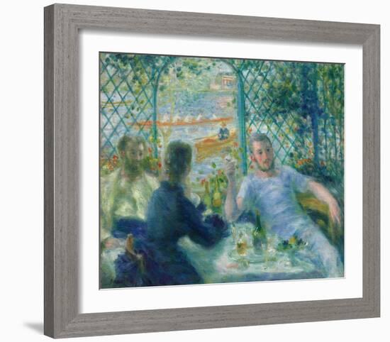 Lunch at the Restaurant Fournaise (The Rowers’ Lunch), 1875-Pierre-Auguste Renoir-Framed Art Print