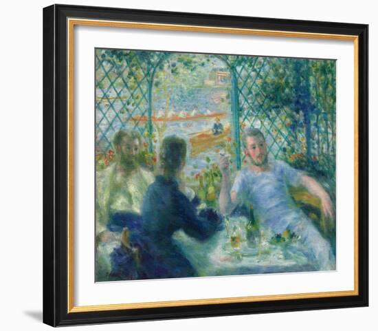 Lunch at the Restaurant Fournaise (The Rowers’ Lunch), 1875-Pierre-Auguste Renoir-Framed Art Print