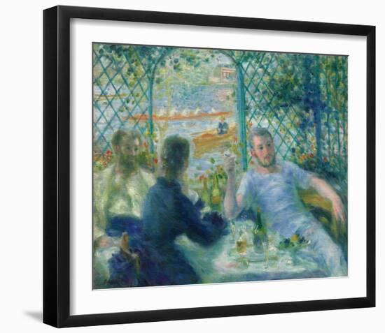 Lunch at the Restaurant Fournaise (The Rowers’ Lunch), 1875-Pierre-Auguste Renoir-Framed Art Print