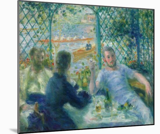 Lunch at the Restaurant Fournaise (The Rowers’ Lunch), 1875-Pierre-Auguste Renoir-Mounted Art Print