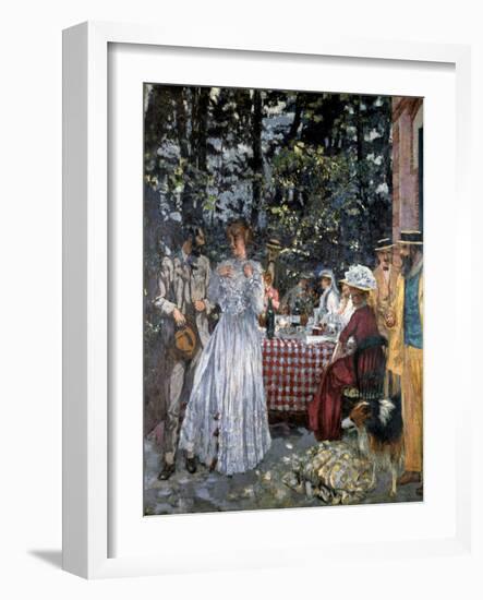 Lunch at Vasouy, 1901-Edouard Vuillard-Framed Giclee Print