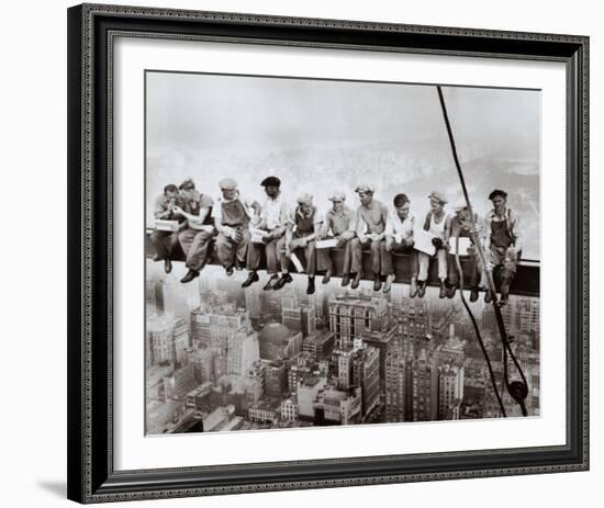 Lunch Atop a Skyscraper, c.1932-Charles C^ Ebbets-Framed Art Print