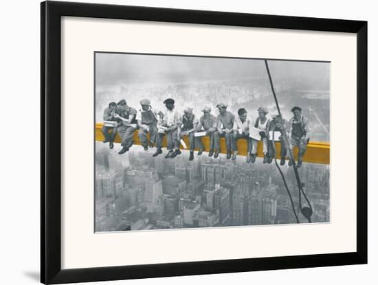 Lunch Atop A Skyscraper-null-Framed Art Print