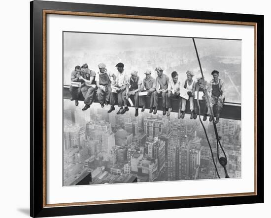 Lunch Atop A Skyscraper-The Chelsea Collection-Framed Giclee Print