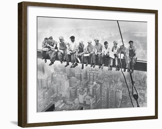 Lunch Atop A Skyscraper-The Chelsea Collection-Framed Giclee Print