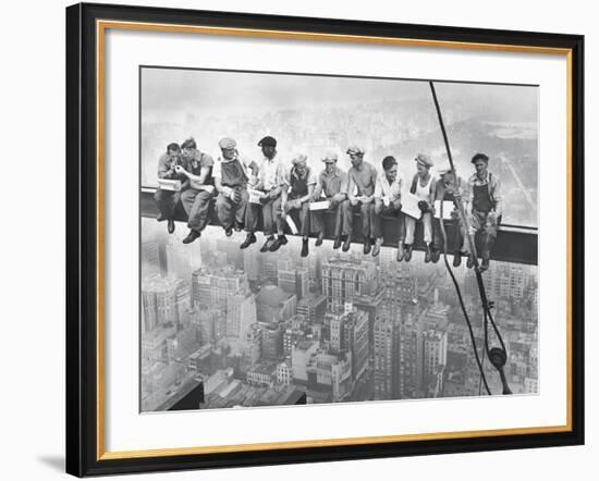 Lunch Atop A Skyscraper-The Chelsea Collection-Framed Giclee Print