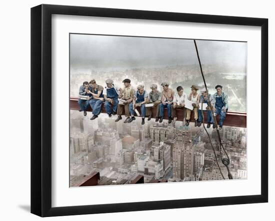 Lunch atop A Skyscraper-Bettmann-Framed Photographic Print