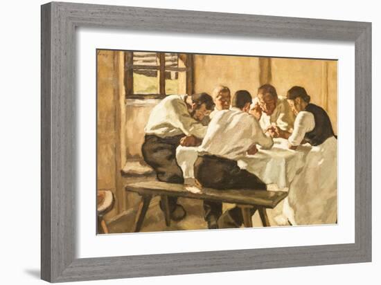 Lunch, C.1910-Albin Egger-lienz-Framed Giclee Print