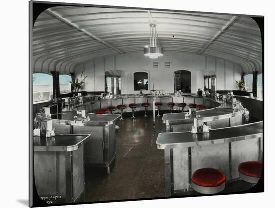 Lunch Counter, Ferry Kalakala, 1935-Ashael Curtis-Mounted Giclee Print