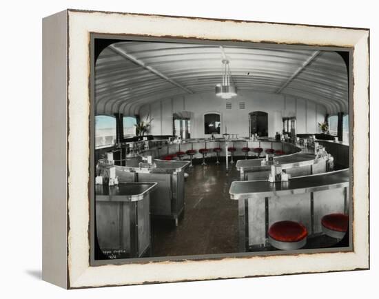 Lunch Counter, Ferry Kalakala, 1935-Ashael Curtis-Framed Premier Image Canvas