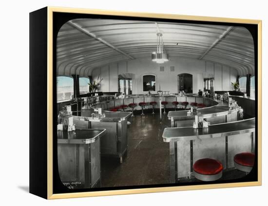 Lunch Counter, Ferry Kalakala, 1935-Ashael Curtis-Framed Premier Image Canvas