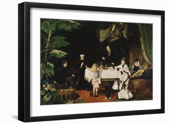 Lunch in the Conservatory, 1877-Louise Abbema-Framed Giclee Print