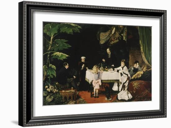 Lunch in the Conservatory, 1877-Louise Abbema-Framed Giclee Print