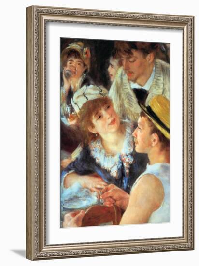 Lunch On The Boat Party, Detail-Pierre-Auguste Renoir-Framed Art Print