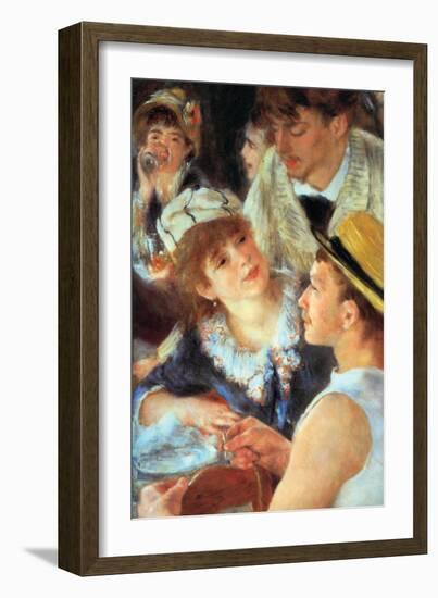 Lunch On The Boat Party, Detail-Pierre-Auguste Renoir-Framed Art Print