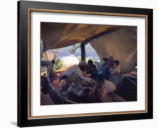 Lunch on the Boat-Joaquín Sorolla y Bastida-Framed Giclee Print