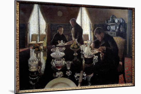Lunch. Painting by Gustave Caillebotte (1848-1894), 1876. Oil on Canvas. Private Collection. - Lunc-Gustave Caillebotte-Mounted Giclee Print