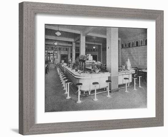 Lunch room, George Washington Hotel, Washington, Pennsylvania, 1923-null-Framed Photographic Print