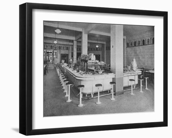 Lunch room, George Washington Hotel, Washington, Pennsylvania, 1923-null-Framed Photographic Print