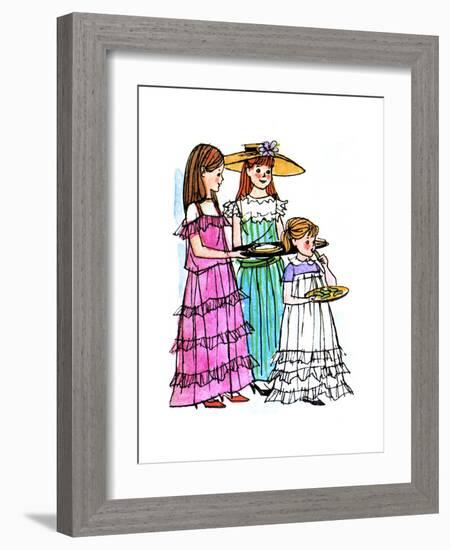 Lunch with Mr. Father - Jack & Jill-Joy Friedman-Framed Giclee Print