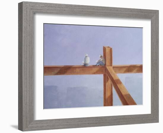 Lunchbreak, 1985-Lincoln Seligman-Framed Giclee Print