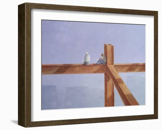 Lunchbreak, 1985-Lincoln Seligman-Framed Giclee Print